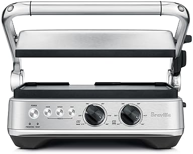Breville Sear Press Grill - Brushed Stainless Steel Finish
