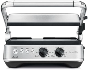 Breville Sear Press Grill - Brushed Stainless Steel Finish