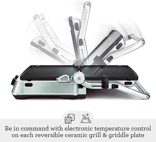 Breville Sear Press Grill - Brushed Stainless Steel Finish