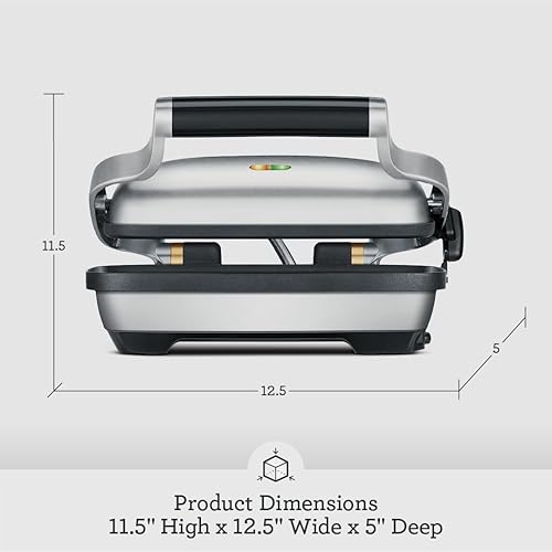 Breville Panini Press Electric Contact Grill, Brushed Stainless Steel - One Size
