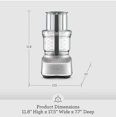 Breville BFP638 Paradice 9 Cup Food Processor & Dicer, Small, Stainless Steel