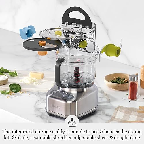 Breville BFP610 Sous Chef 9 Cup Food Processor in Brushed Stainless Steel - Small Size