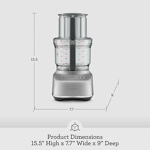 Breville BFP610 Sous Chef 9 Cup Food Processor in Brushed Stainless Steel - Small Size