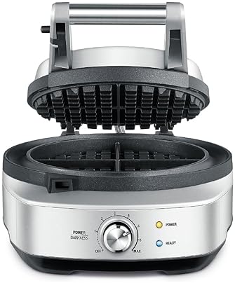 Breville No-Mess Waffle Maker BWM520XL, Stainless Steel Finish