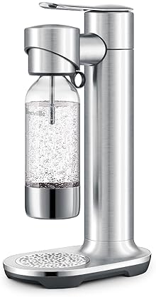Breville InFizz Aqua Sparkling Water Maker, Stainless Steel