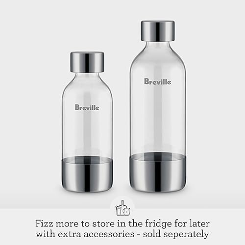 Breville InFizz Aqua Sparkling Water Maker, Stainless Steel