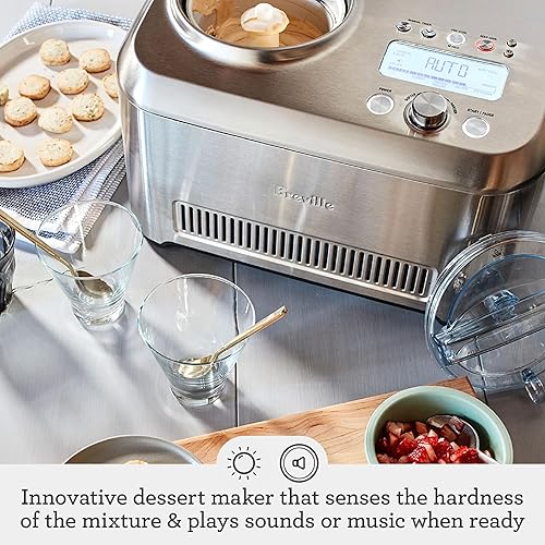 Breville Smart Scoop Ice Cream Maker, Silver