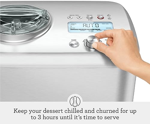 Breville Smart Scoop Ice Cream Maker, Silver