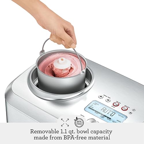 Breville Smart Scoop Ice Cream Maker, Silver