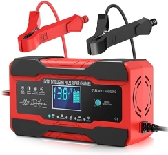 YONHAN 10-Amp Smart Car Battery Charger 12V/24V with Desulfator and Temperature Compensation