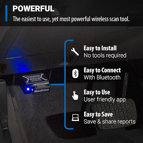 Lemur Bluetooth OBDII Scan Tool for iPhone/Android - No Subscription - Car Code Reader - Diagnose 7000+ Issues from 1996+