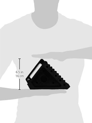 MAXXHAUL 70472 Heavy Duty Black Wheel Chock 2-Pack, Solid Rubber, 8" x 4" x 6" Dimensions