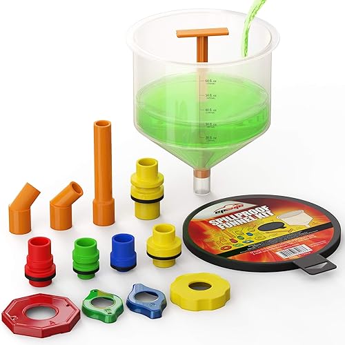 EPAuto Spill-Proof Radiator Coolant Funnel Kit