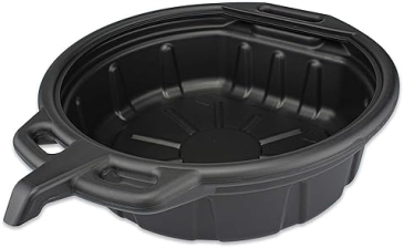 NEIKO 20762A Oil Drain Pan - Black Plastic Anti Splash - 2 Gallon Capacity