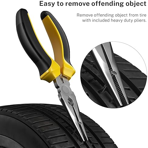 Autown 31-Piece Flat Tire Repair Kit for Car, Motorcycle, ATV, Truck - Puncture Repair