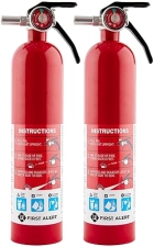 First Alert Standard Home Fire Extinguisher, Red, 2-Pack - Home1-2