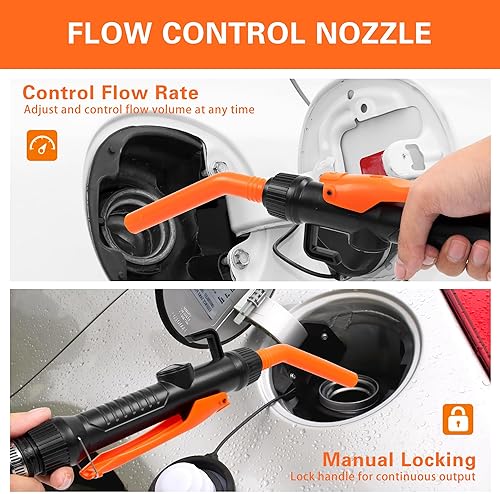 Portable Battery-Powered Fuel Transfer Pump for Gasoline & Cars