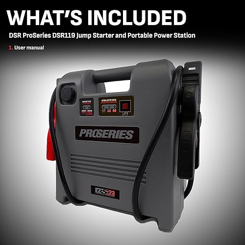 Schumacher Electric DSR ProSeries 12V 1800 Peak Amps Jump Starter for Gas & Diesel Engines