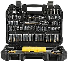 DEWALT 108-Piece Mechanics Tools Kit & Socket Set, 1/4" & 3/8" Drive, SAE