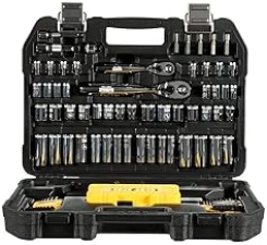 DEWALT 108-Piece Mechanics Tools Kit & Socket Set, 1/4" & 3/8" Drive, SAE