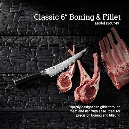 Shun Classic 6" Boning & Fillet Knife - Japanese VG-MAX Steel, Pakkawood Handle
