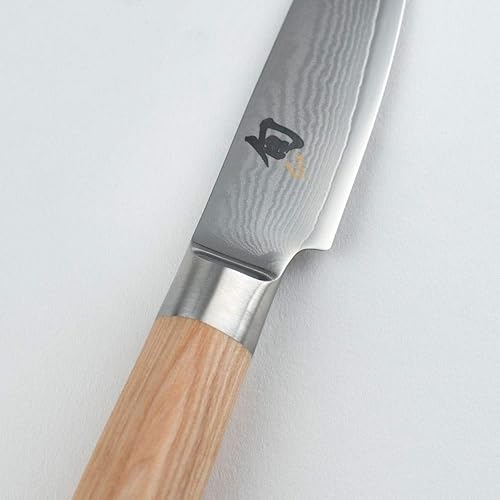 Shun Classic Blonde 3.5" Paring Knife - Japanese VG-MAX Core, Damascus Steel, Pakkawood Handle