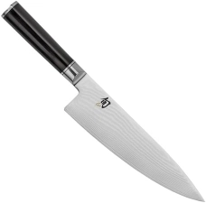 Shun Classic 8" Western Cook’s Knife - Handcrafted Japanese VG-MAX Kitchen Knife for Chefs - Damascus Steel, Pakkawood Handle