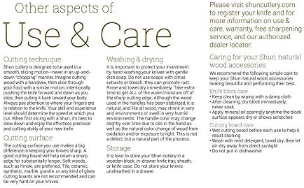 SHUN CLASSIC 2 PIECE CARVING SET: 9" HOLLOW GROUND SLICING KNIFE & CARVING FORK, JAPANESE VG-MAX CORE