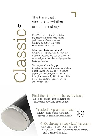 Shun Classic 6.5" Carving Fork - Handcrafted Stainless Steel 2-Prong Fork