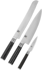 Shun Classic 3-Piece Knife Set | Chef's, Bread, Paring Knife | Seki Japan-Made