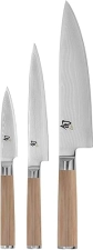 Shun Classic Blonde 3-Piece Knife Set with Chef, Paring, and Utility Knives