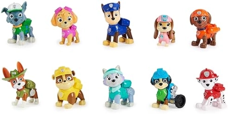 Spin Master Paw Patrol 10th Anniversary Toy Figures Gift Pack - 10 Collectible Action Figures for Kids 3+