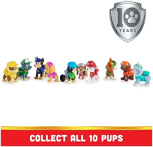 Spin Master Paw Patrol 10th Anniversary Toy Figures Gift Pack - 10 Collectible Action Figures for Kids 3+