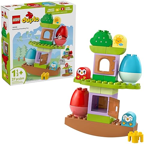 LEGO DUPLO Balancing & Stacking Tree Toy - Easter Gift for Toddlers - Preschool Learning Toy - Ages 1.5+ - 10440
