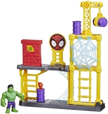 Hasbro Hulk's Smash Yard Playset - Spidey and Friends Preschool Toy (Amazon Exclusive)