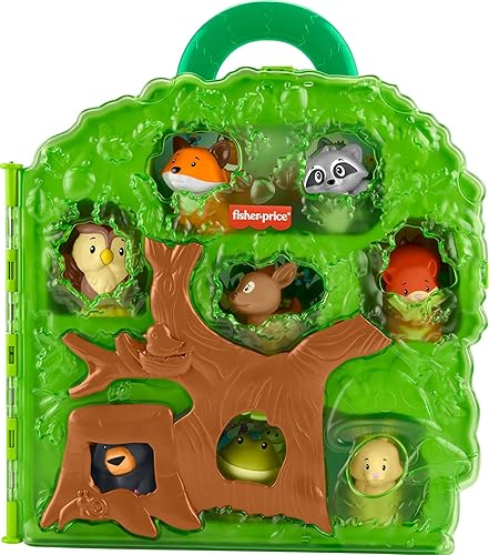 Fisher-Price Little People Forest Friends Carry Case Playset for Toddlers, Ages 1+ - Includes Animal Figures for Pretend Play