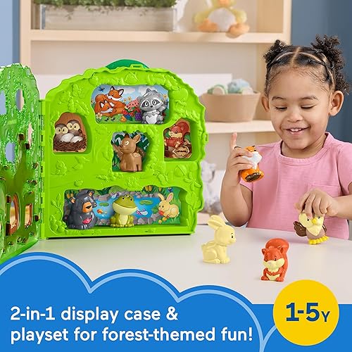 Fisher-Price Little People Forest Friends Carry Case Playset for Toddlers, Ages 1+ - Includes Animal Figures for Pretend Play