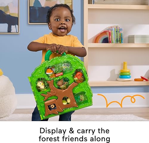 Fisher-Price Little People Forest Friends Carry Case Playset for Toddlers, Ages 1+ - Includes Animal Figures for Pretend Play