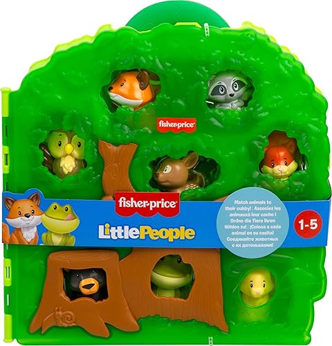 Fisher-Price Little People Forest Friends Carry Case Playset for Toddlers, Ages 1+ - Includes Animal Figures for Pretend Play