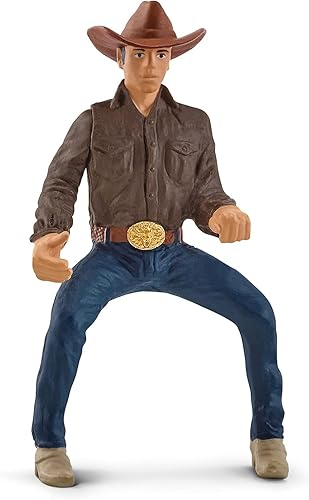 Schleich Farm World Rodeo Toy Set - Cowboy, Rider, Horse - Western Riding Adventures