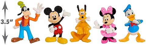 Just Play Mickey Mouse Collectible Figure Set - 5 Pack for Kids, Ages 3+