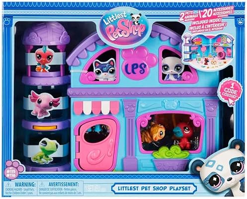 Basic Fun LPS Gen 7 Playset with Authentic Mystery Figures - Surprise Collectible Toy for Kids Ages 4+.