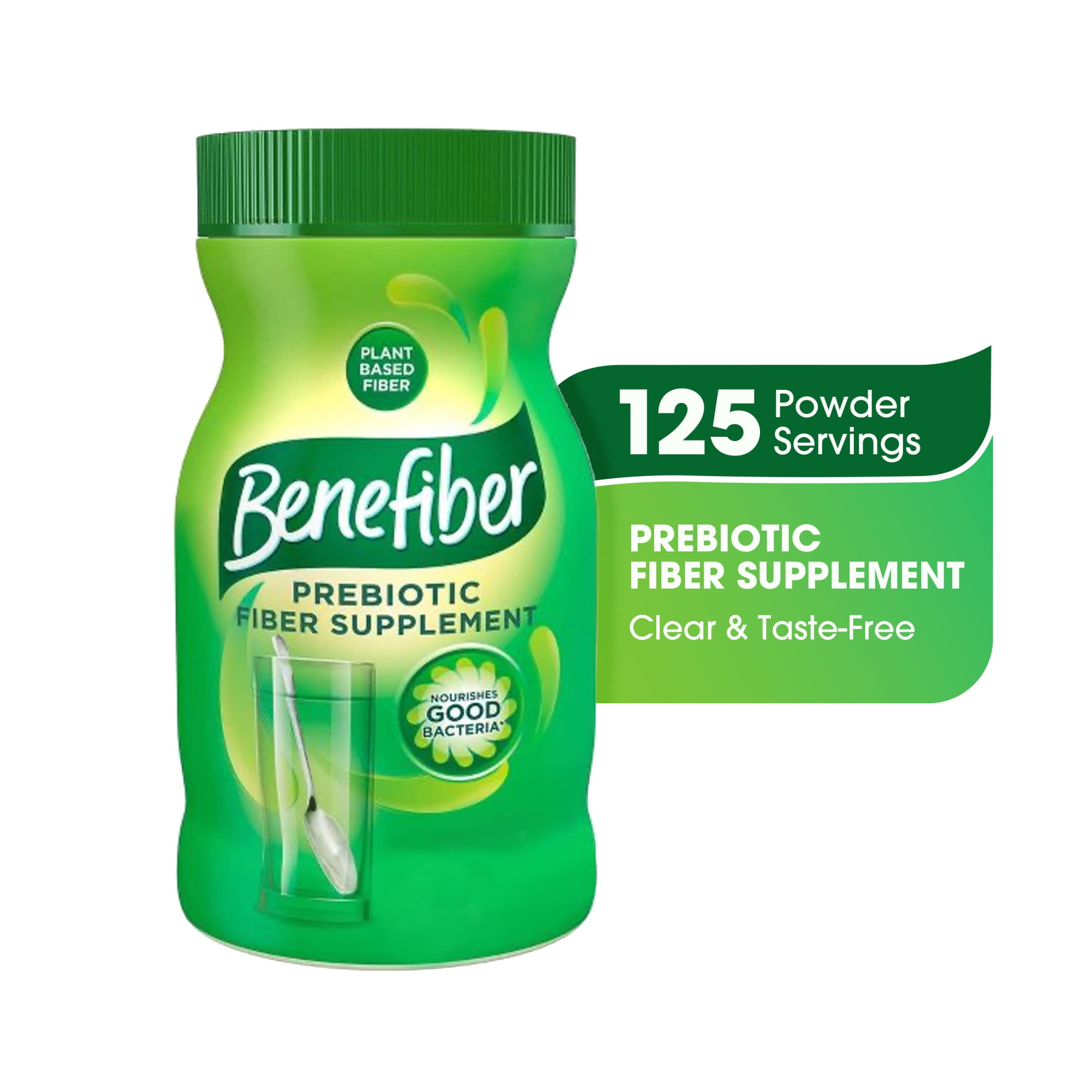 Benefiber Daily Prebiotic Fiber Powder for Digestive Health - 125 Servings (17.6 oz)