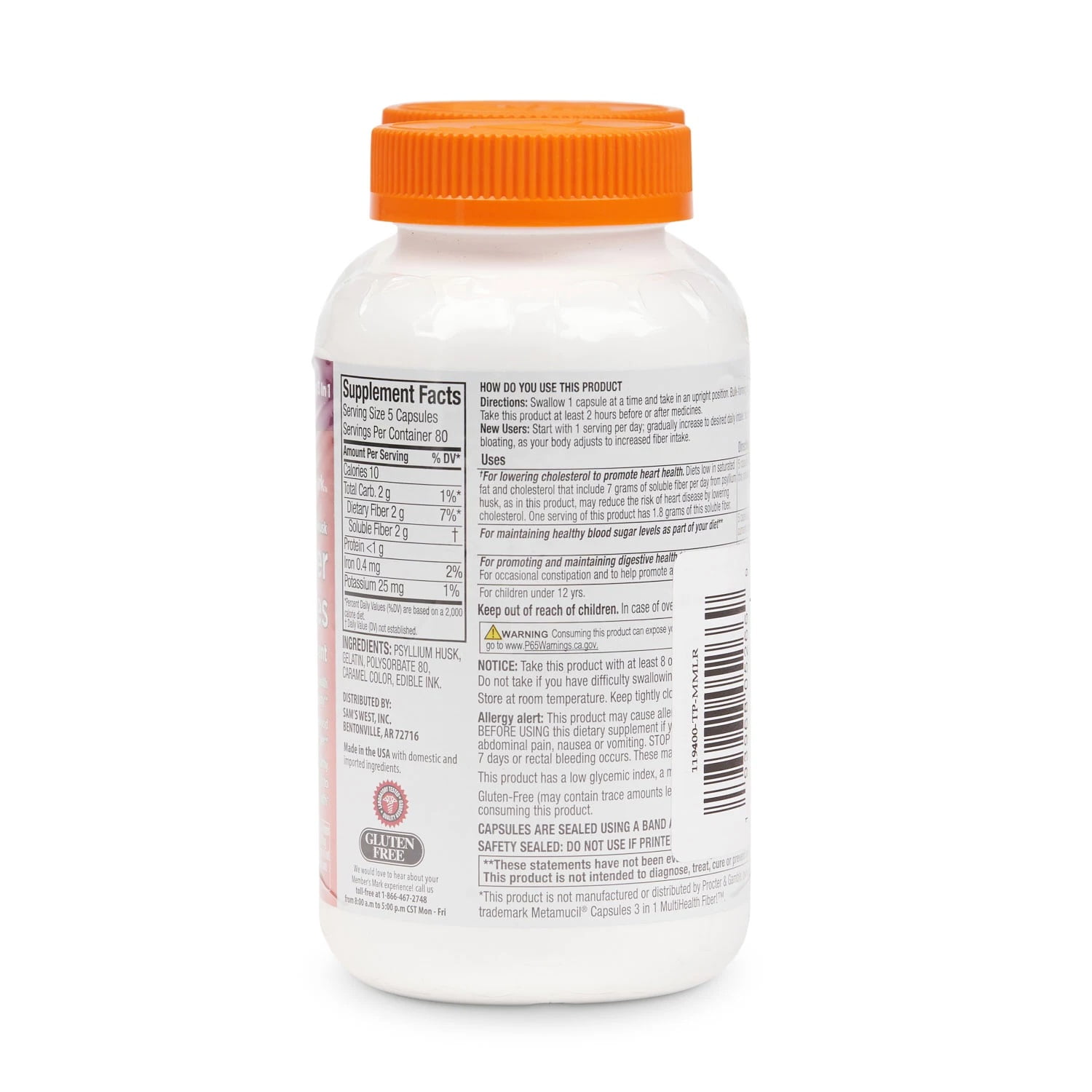 ASSORTIT M.M FIBER CAPSULES - 400 COUNT, PACK OF 2 - HIGH QUALITY SUPPLEMENT