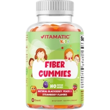 Vitamatic Adult Prebiotic Fiber Gummies - 4G Extra Strength - 60 Pectin-Based - Digestive Health