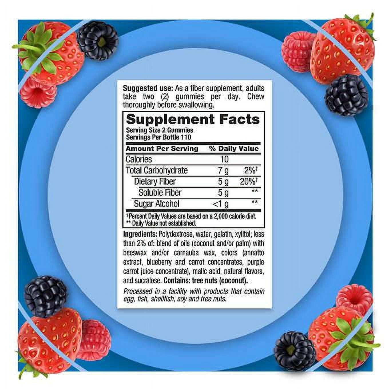 VITAFUSION FIBER GUMMIES 220 COUNT, SUGAR-FREE SUPPLEMENT