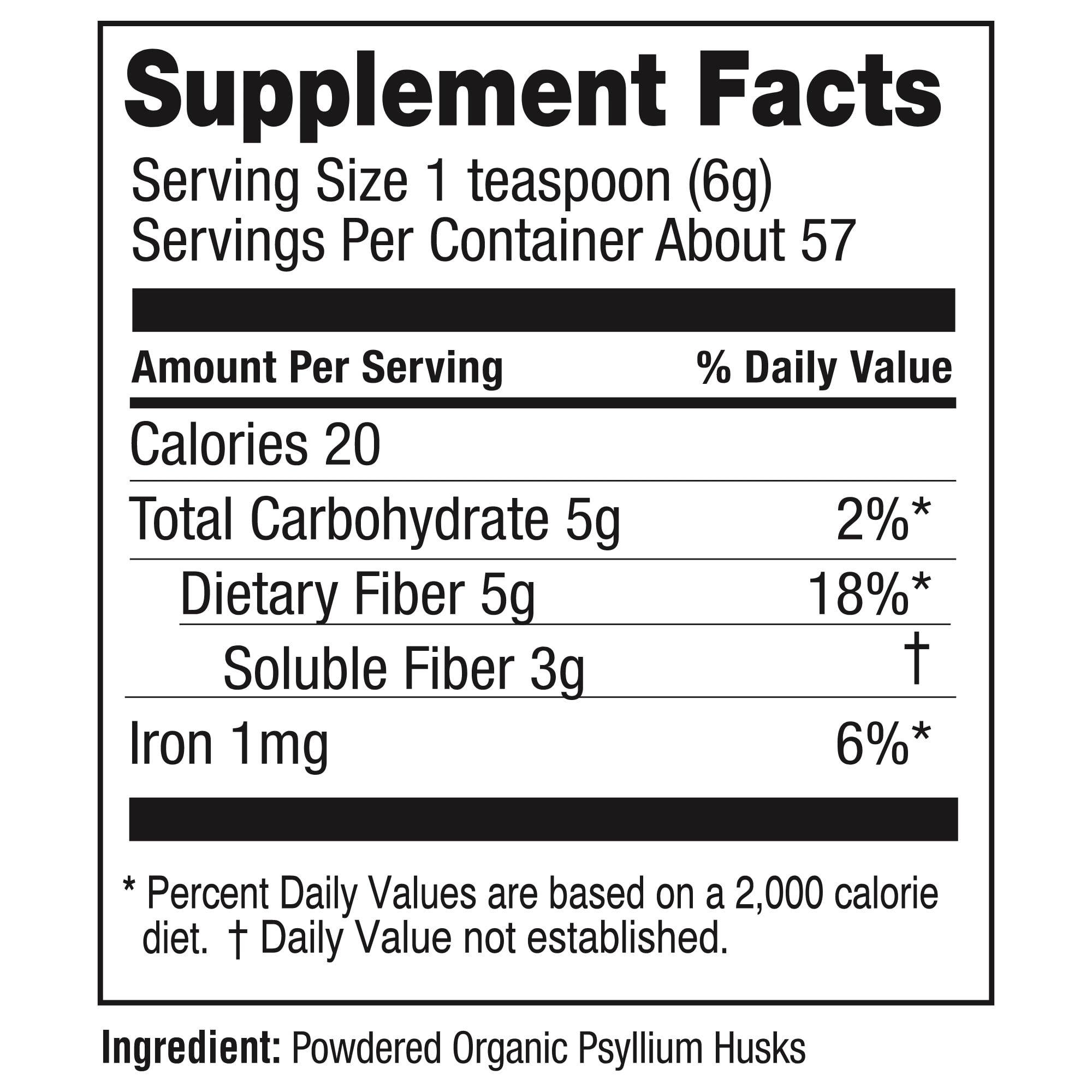 Konsyl Organic Psyllium Fiber Supplement - 340g for Daily Use