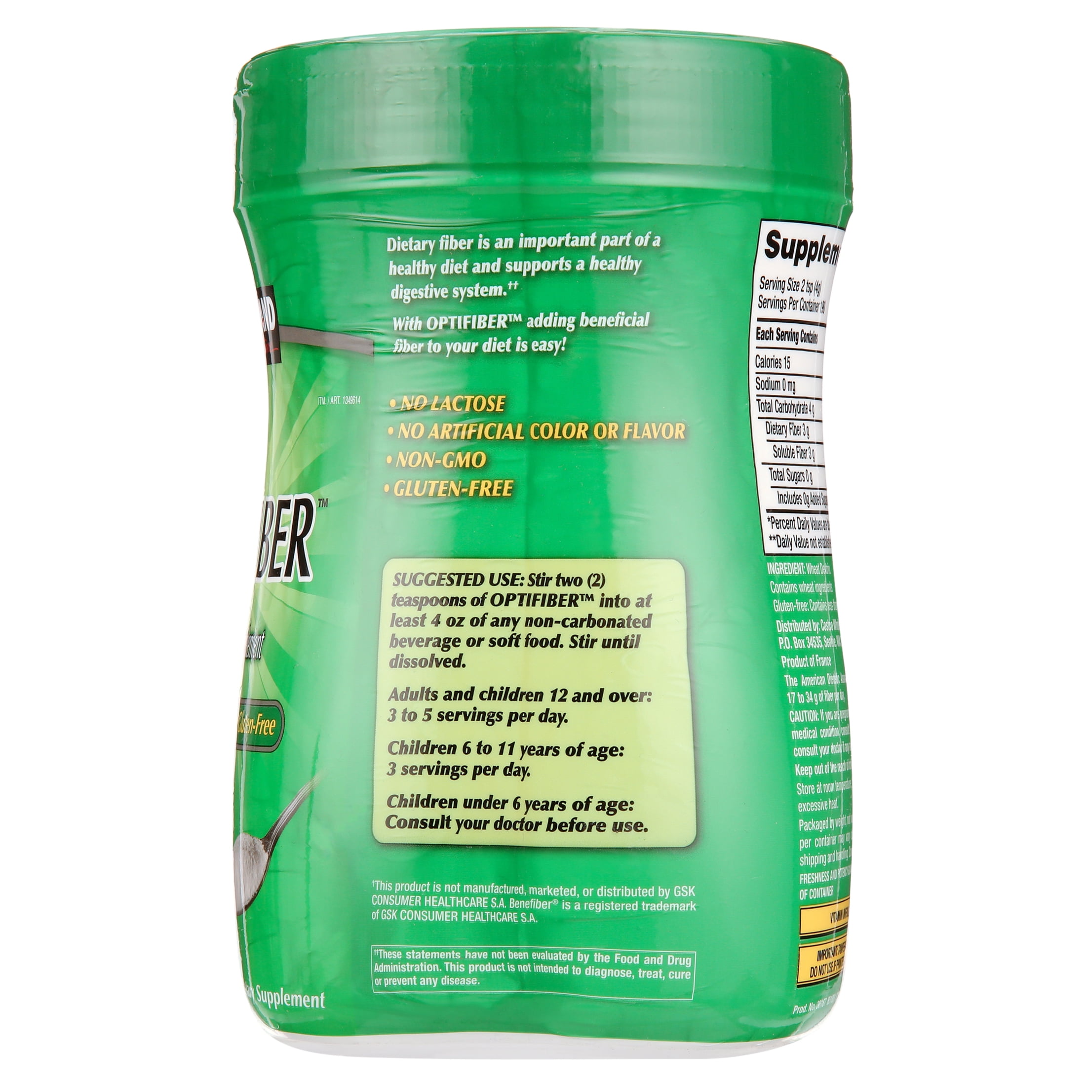 Kirkland Signature OPTIFIBER Powder - 25.6 oz, 190 Servings
