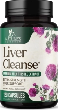 Natural Liver Cleanse Supplement - 21 Herb Formula with Milk Thistle, Dandelion & Beet - Non-GMO Vegan - 120 Caps