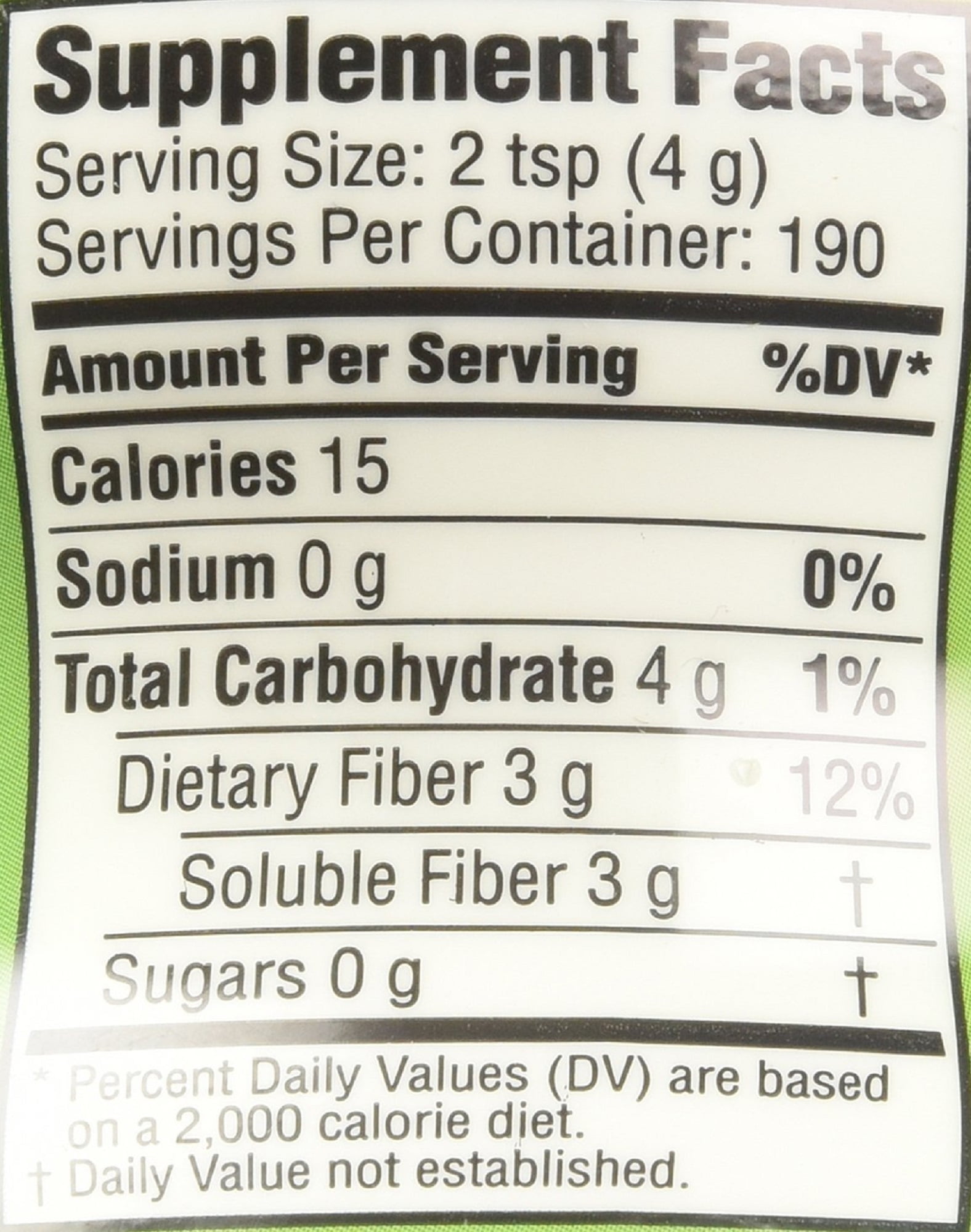 Benefiber Fiber Supplement - 730g, 190 Servings, Pack of 2